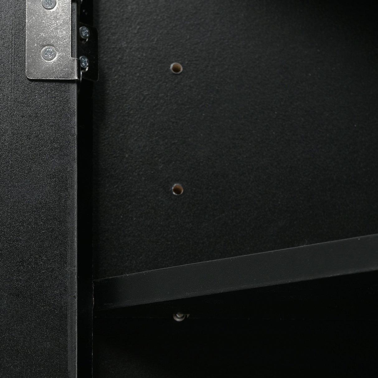 Black Triangle Bathroom Storage Cabinet with Adjustable Shelves, Freestanding Floor Cabinet for Home Kitchen - Julia M LifeStyles