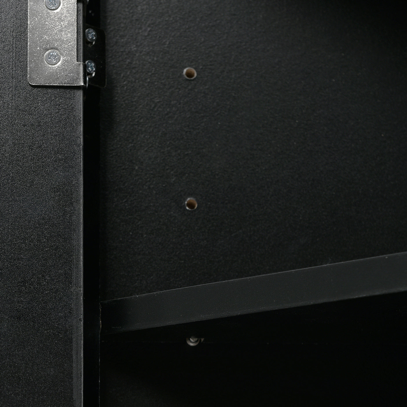Black Triangle Bathroom Storage Cabinet with Adjustable Shelves, Freestanding Floor Cabinet for Home Kitchen - Julia M LifeStyles