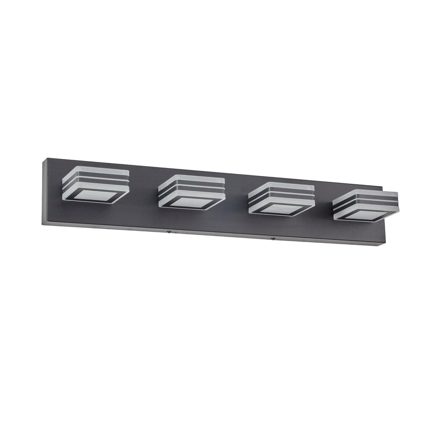 LED Modern Black Vanity Lights, 4-Lights Acrylic Matte Black Bathroom Vanity Lights Over Mirror Julia M Home & Kitchen
