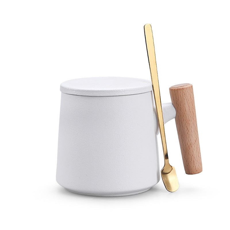 Charming Ceramic Coffee Mug Gift with Lid and Spoon Julia M Home & Kitchen