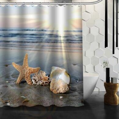 Waterproof Shower Curtain Bathroom Curtain Beach Spa Shower Curtain - Julia M LifeStyles