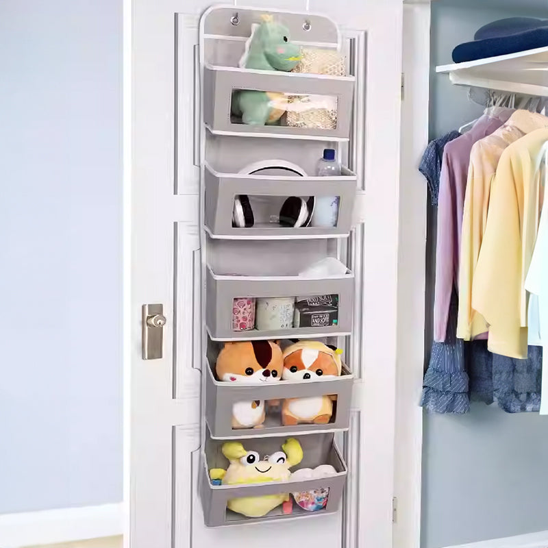 5 - Shelf Hanging Storage: Anti - Tilt, 5 large pockets. Good for bedroom, bathroom, living room (behind - door use). - Julia M LifeStyles