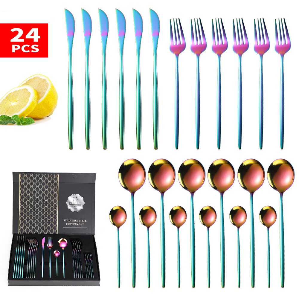 Atelier 24-Piece Stainless Steel Flatware Set