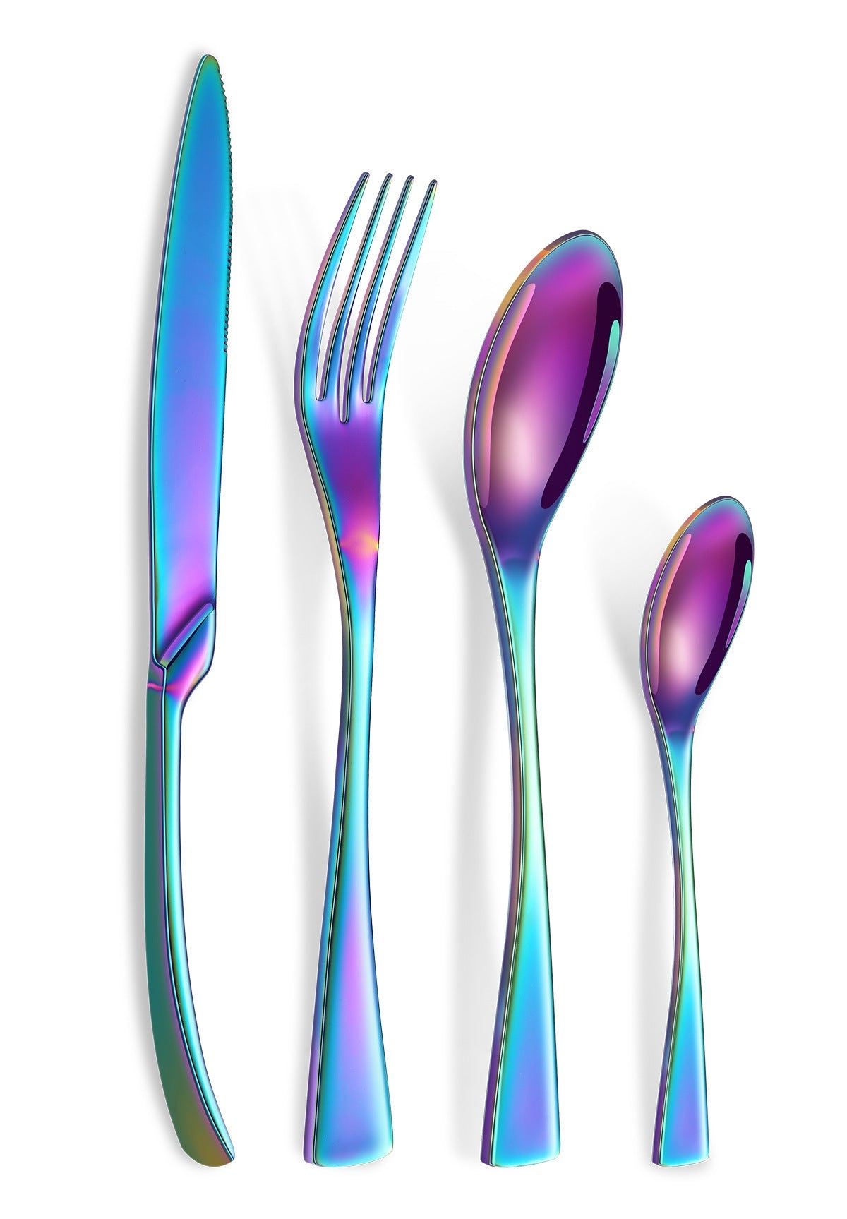 Luxury 24-Piece 304 Stainless Steel Cutlery Set - Dishwasher Safe Silverware Julia M Home & Kitchen