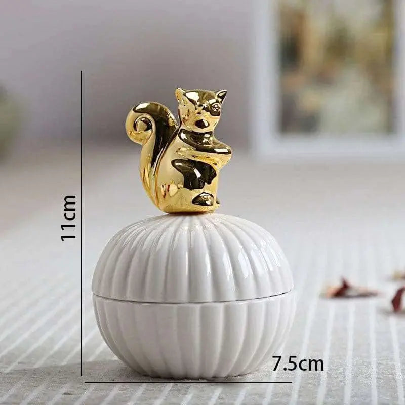 Eco-Chic Ceramic Animal Jar - Julia M LifeStyles