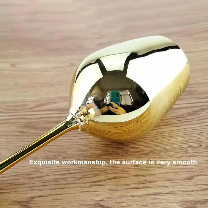 Sophisticated Electroplated Gold Crystal Champagne Glass - Julia M LifeStyles