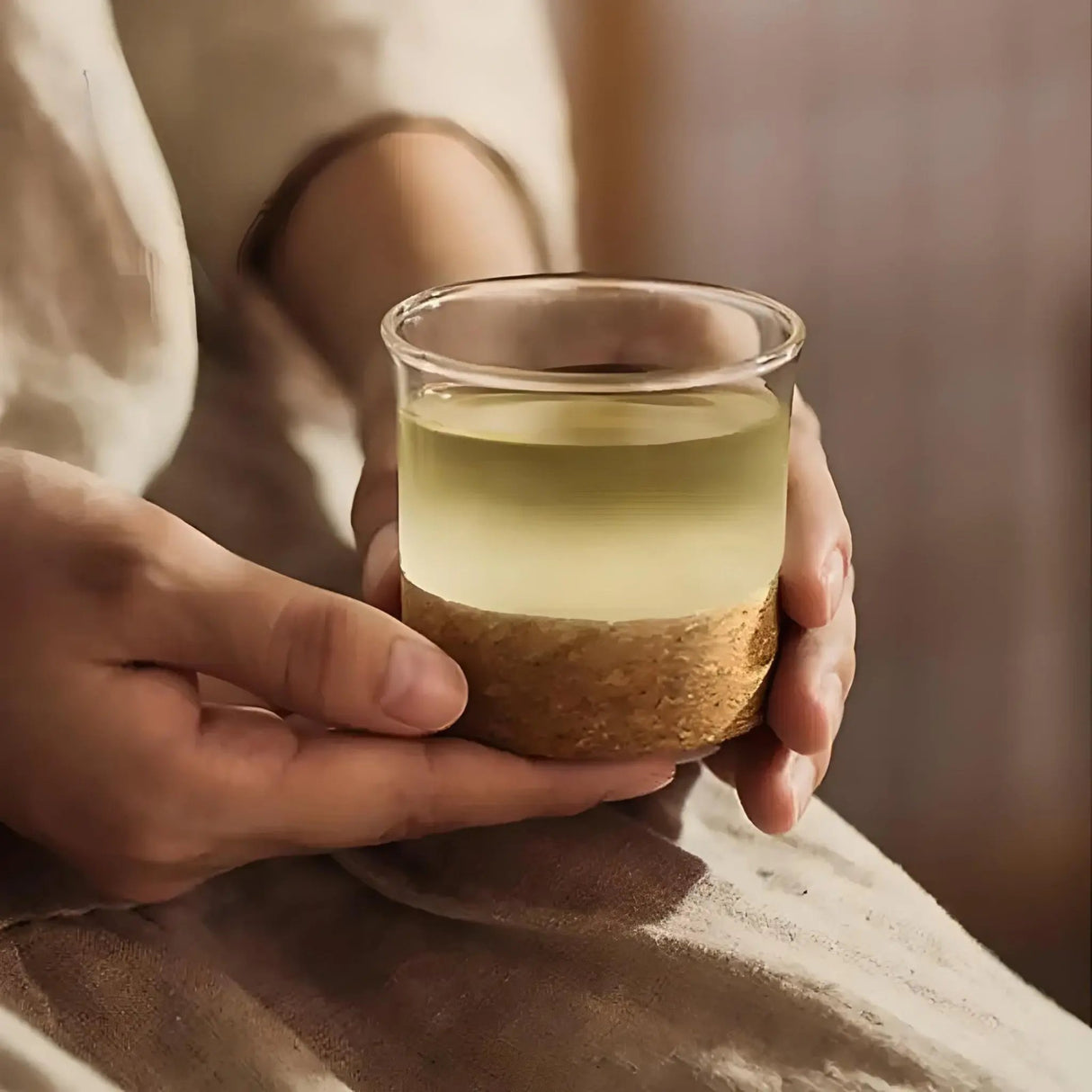 Elegant Blossom Glass Teapot with Wooden Lid by Julia M Lifestyles - Julia M LifeStyles