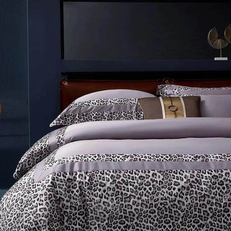 Elegant Geometric 4-Piece Pima Cotton Bed Sheet Set Julia M Home & Kitchen