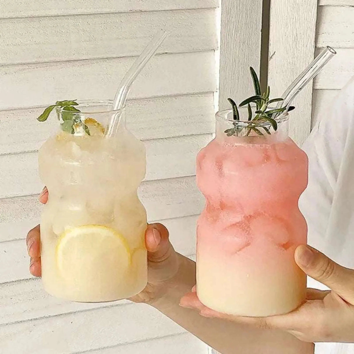 Elegant Gourd-Shaped Glass Mug for Cocktails and Wine - Julia M LifeStyles