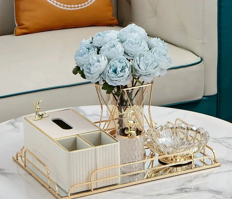 Elegant Multi-Functional Leather Tissue Box for Stylish Living Spaces - Julia M LifeStyles