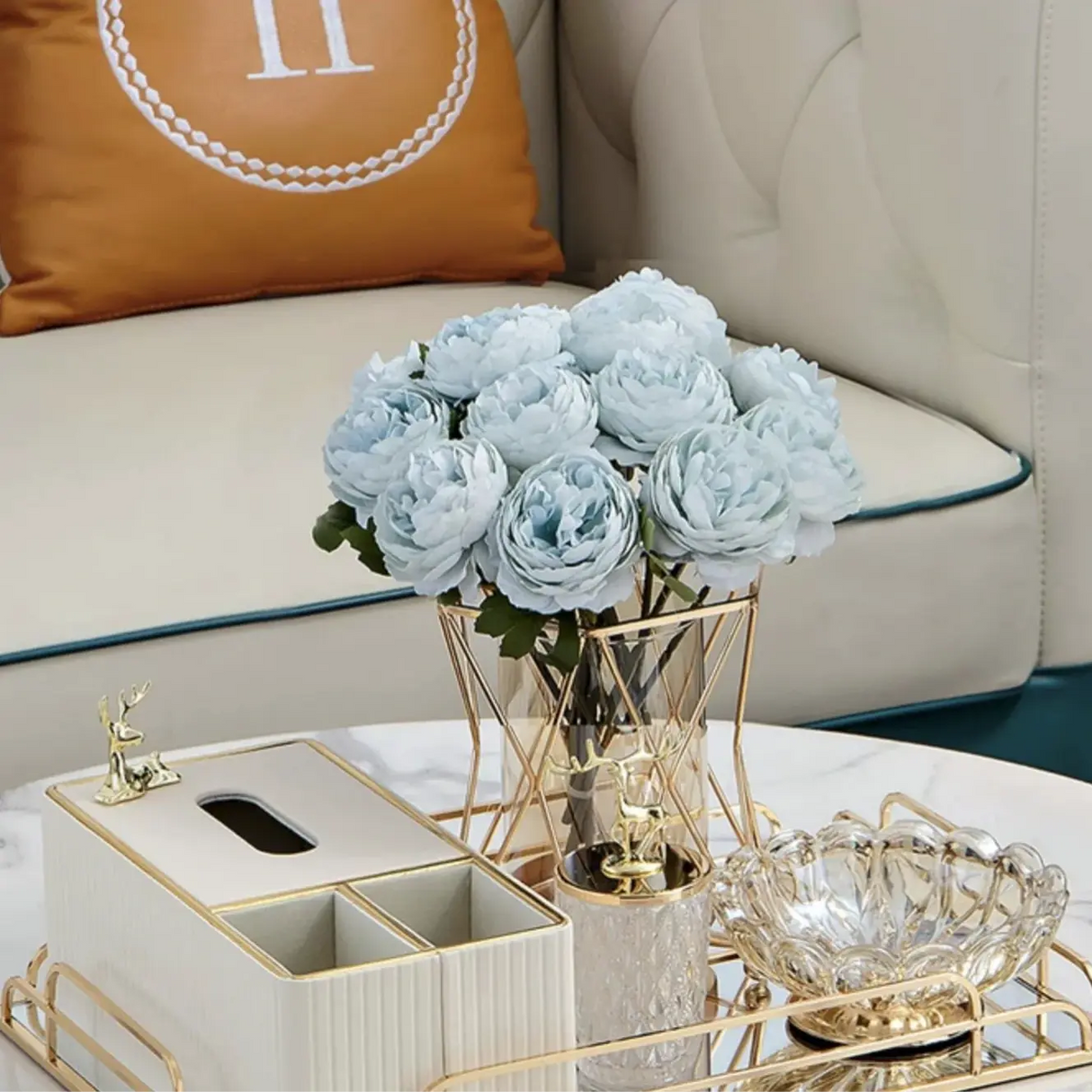 Elegant Multi-Functional Leather Tissue Box for Stylish Living Spaces - Julia M LifeStyles