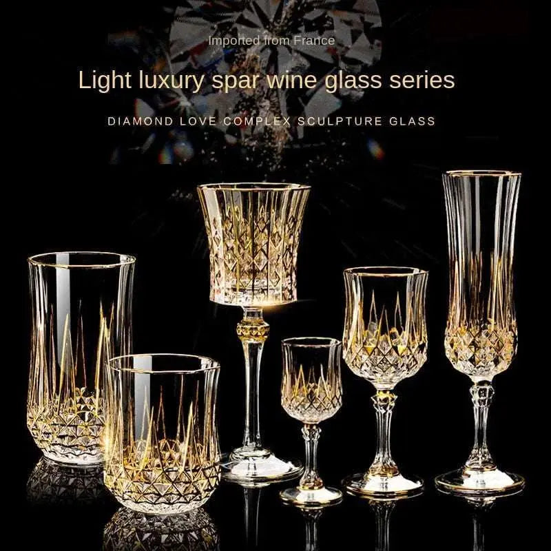 European Elegance Crystal Whiskey and Wine Glass Set - Julia M LifeStyles
