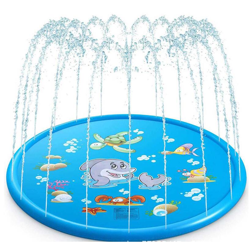 170 CM Summer Children's Baby Play Water Mat Games Beach Pad Lawn Inflatable Spray Water Cushion Toys Outdoor Tub Swiming Pool - Julia M LifeStyles