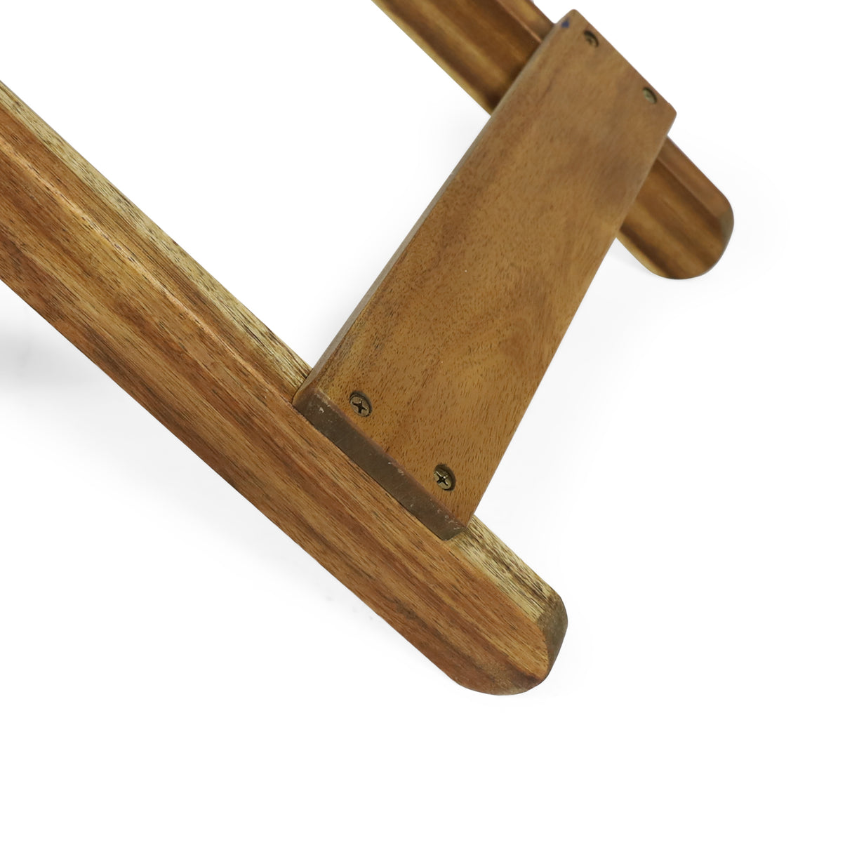 Outdoor Folding Wooden Side Table, Natural, 15"D x 22.75"W x 18.25"H - Julia M LifeStyles