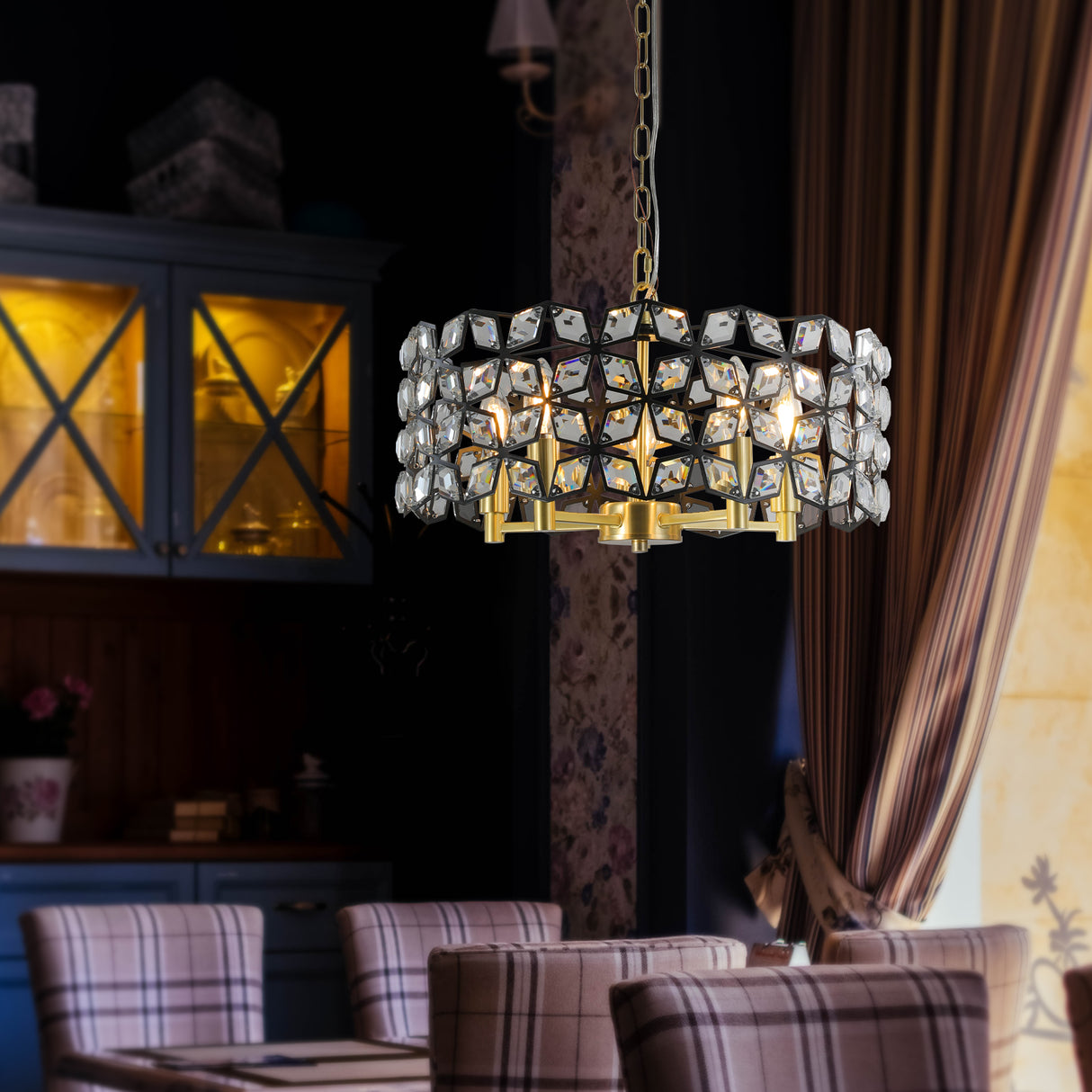 The Aurelia™ Crystal Chandelier – Statement Lighting for Refined Interiors