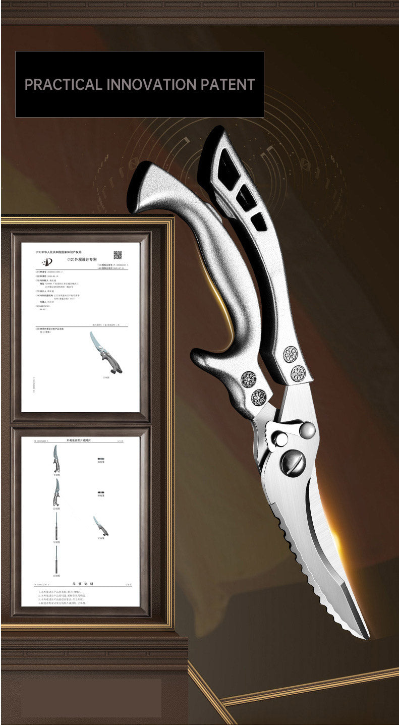 Chicken Bone Scissors Food Scissors Cooked Chicken Goose Duck Barbecue Scissors Home Kitchen Outdoor Scissors Barbecue Scissors - Julia M LifeStyles