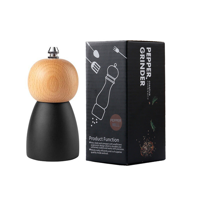 Kitchen Adjustable Coarseness Wood Pepper Grinder Mill Wooden Manual Sea Ceramic Grinding Mechanism Salt Mill eprolo