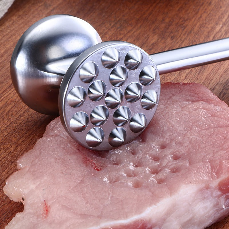 Zinc Alloy Meat Hammer Loose Meat Hammer Pork Steak Hammer Meat Fluffy Tender Meat Mince Hammer Creative Kitchen Tools - Julia M LifeStyles
