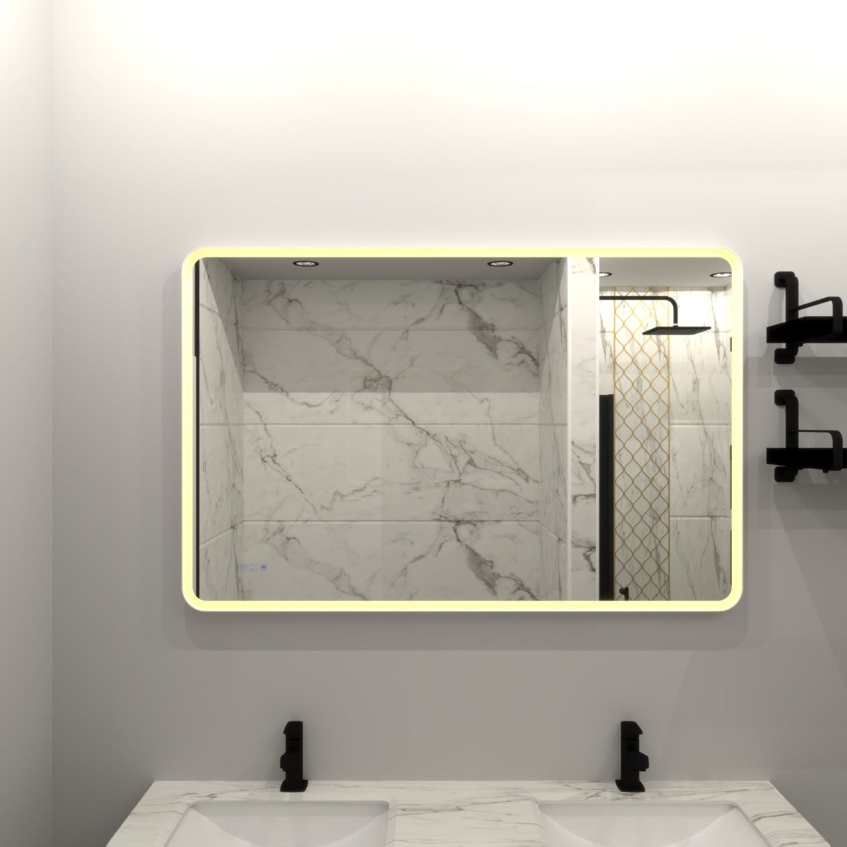 BATHROOM LED MIRROR Julia M Home & Kitchen