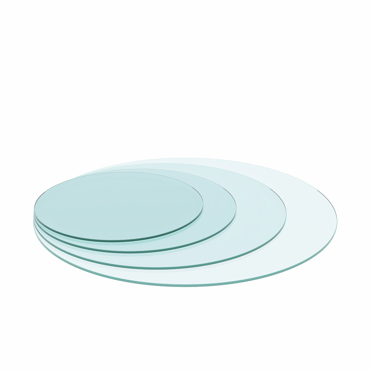 36" Inch Round Tempered Glass Table Top Clear Glass 1/4" Inch Thick Flat Polished Edge - Julia M LifeStyles