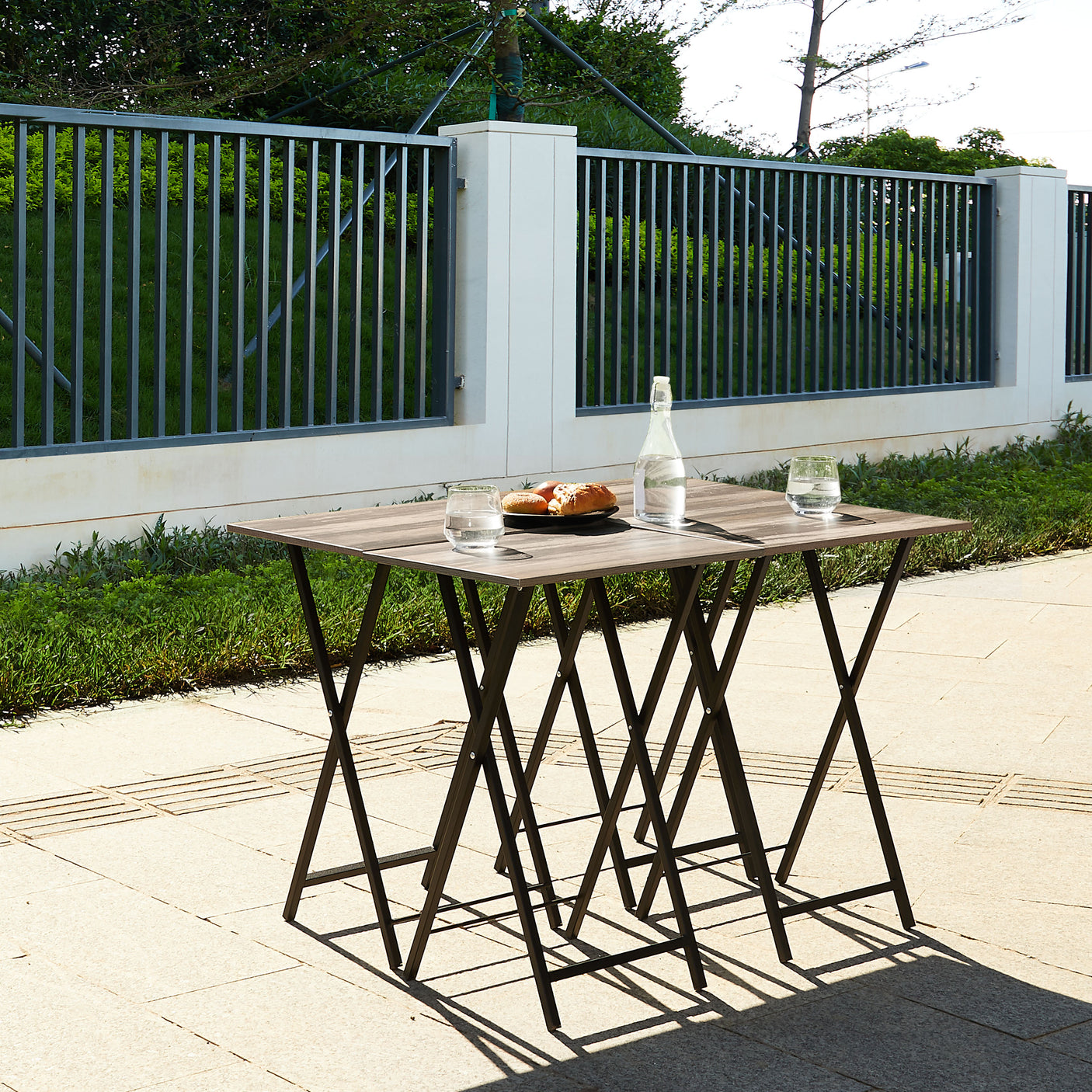 TV Trays for Eating Set of 4 with Stand,Folding TV/Snack Tray Table Set,Folding TV Dinner Tables for Small Space - Julia M LifeStyles