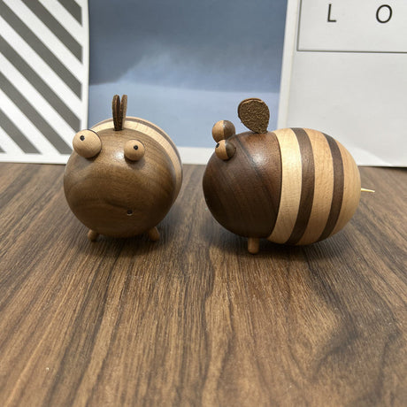 Creative Toothpick Box Toothpick Dispenser Wooden Bee Shape Toothpick Holder Julia M Home & Kitchen