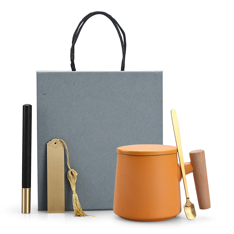 Charming Ceramic Coffee Mug Gift with Lid and Spoon Julia M Home & Kitchen