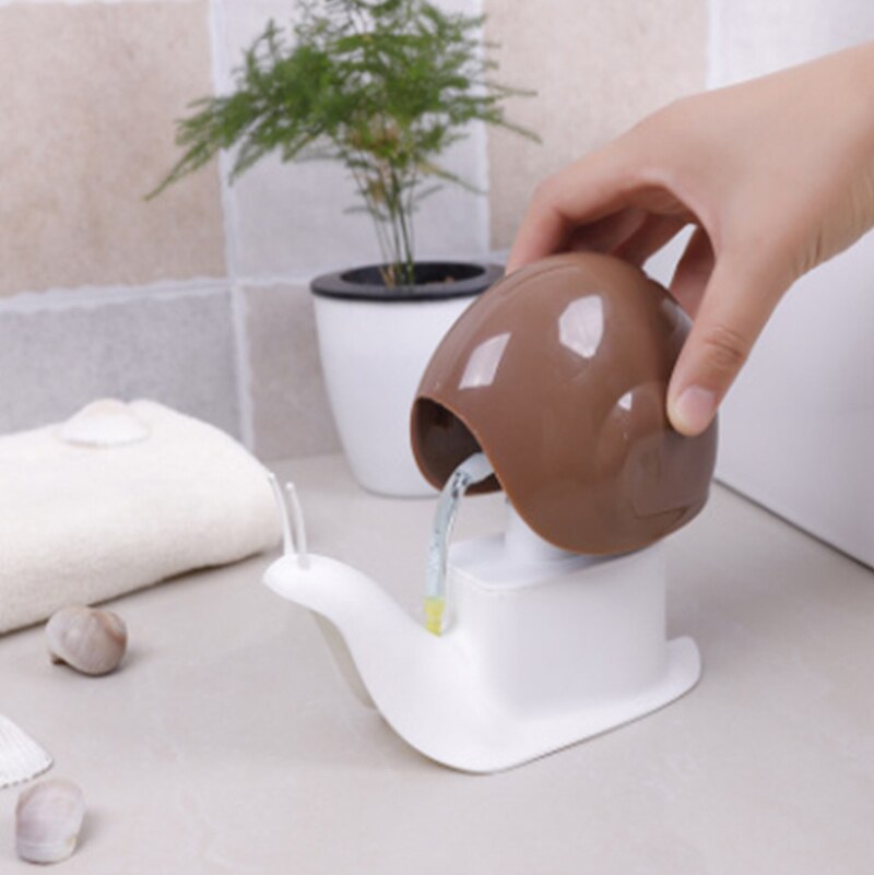Snail Design Liquid Soap Dispenser Facial Cleanser Organize Bottle Shampoo Shower Gel and Lotion Storage Bottles 120ml Julia M Home & Kitchen