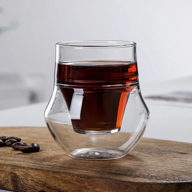 Exquisite Double-Layer Insulated Coffee & Tea Cup - 120ml Julia M Home & Kitchen