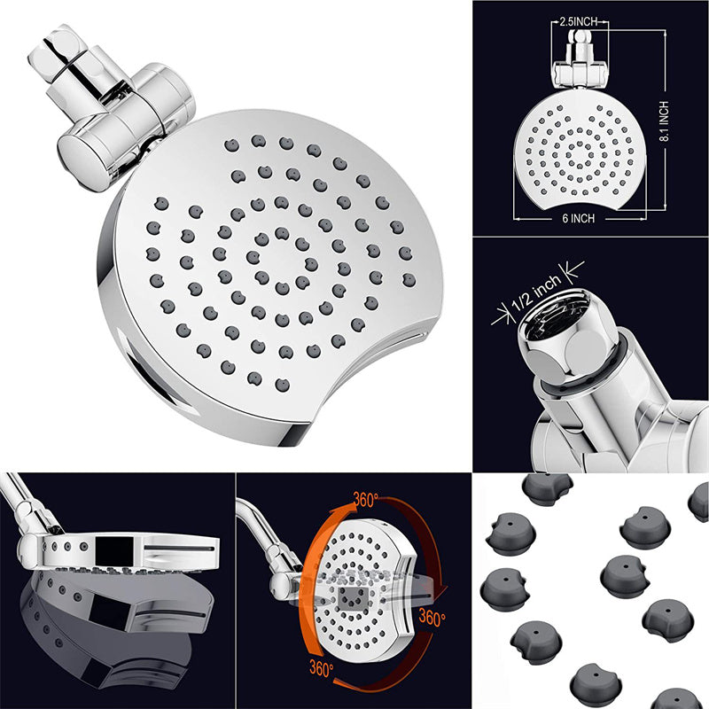 multi-function shower top spray rotating shower head four modes - Julia M LifeStyles