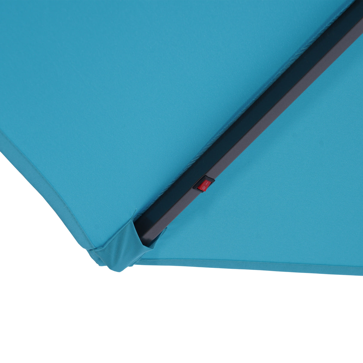 10 FT Solar LED Patio Outdoor Umbrella Hanging Cantilever Umbrella Offset Umbrella Easy Open Adustment with 32 LED Lights - Julia M LifeStyles