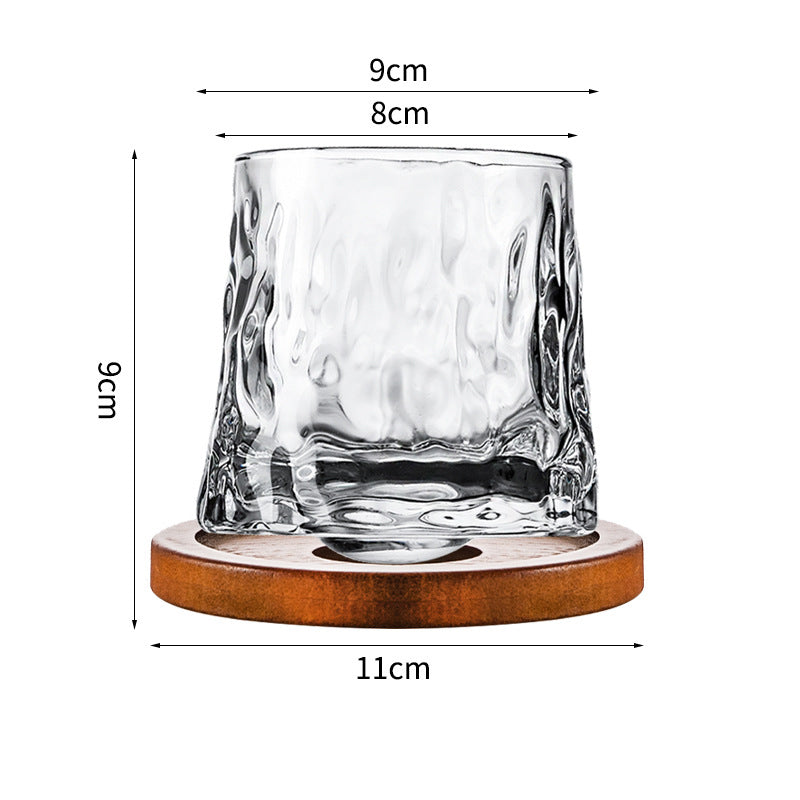 Hand drawn rotating glass cups multiple multi-purpose whiskey glasses rotating glass cups Julia M Home & Kitchen