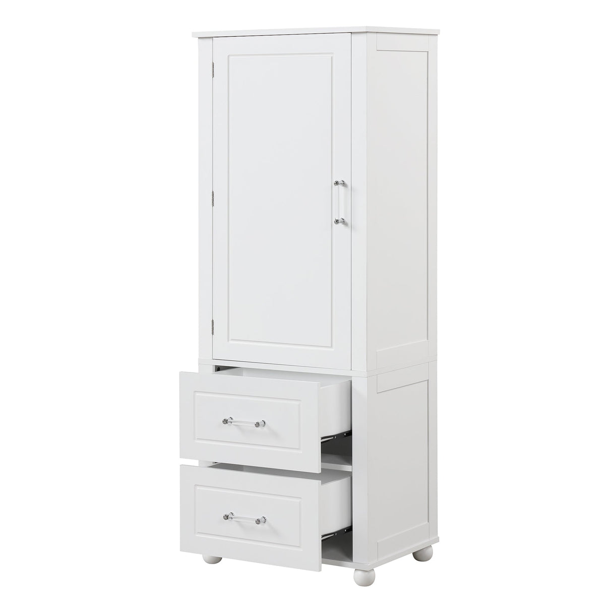 European Style Tall Bathroom Storage Cabinet with Adjustable Shelves and Drawers Julia M Home & Kitchen