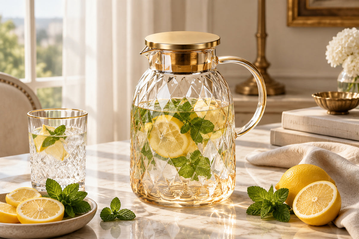 Golden Hour Glass Pitcher | 1.8 L