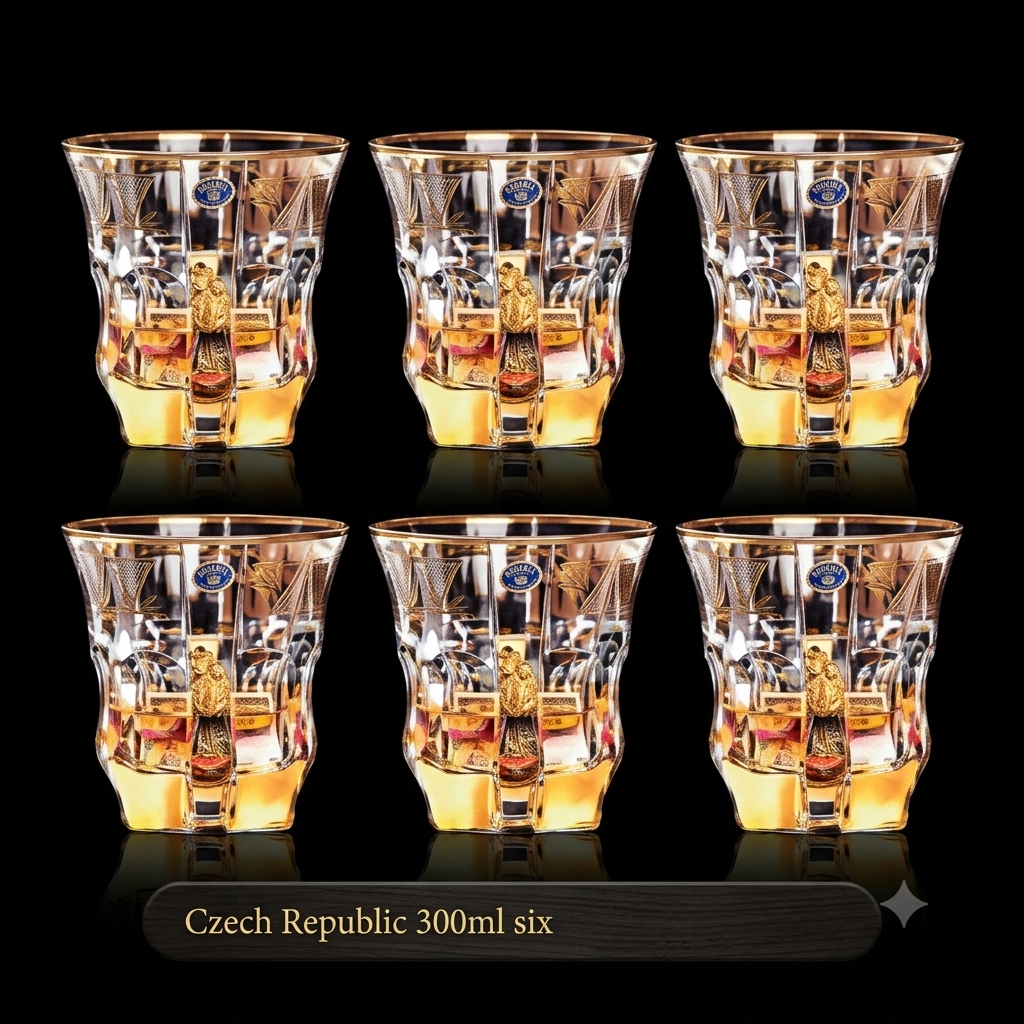 Prague Reserve Aurelia Gold Crystal Whiskey Set™