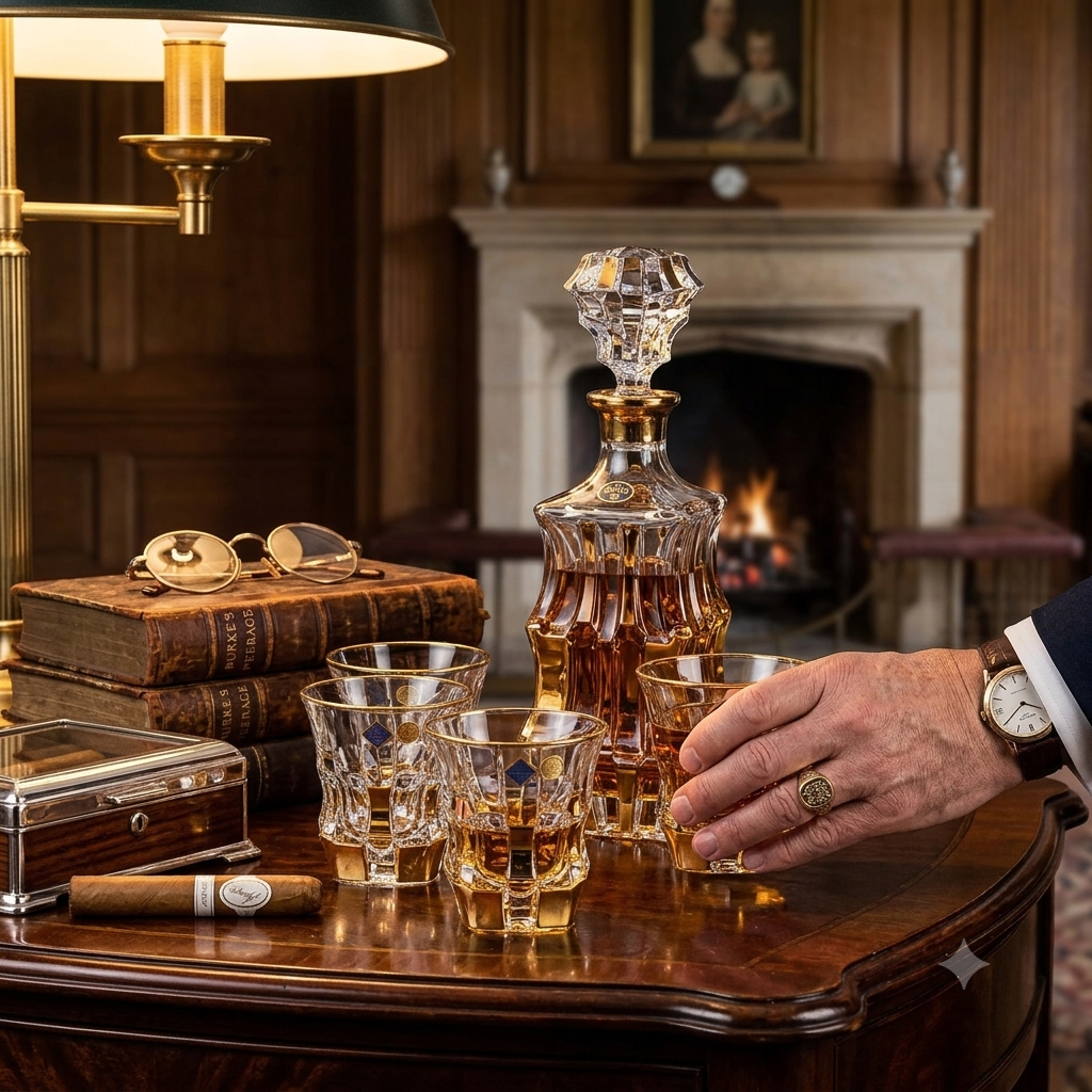 Prague Reserve Aurelia Gold Crystal Whiskey Set™