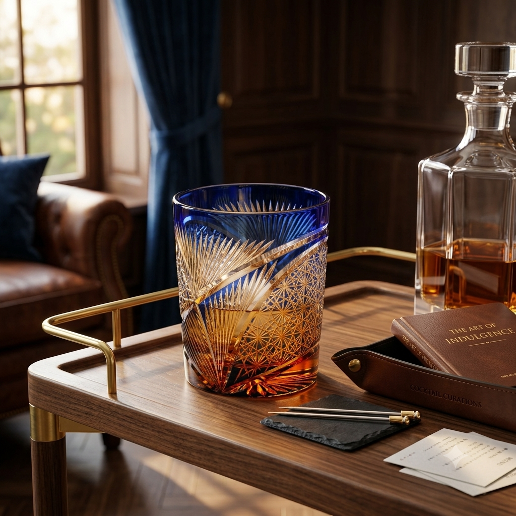 Bohemia Prism Crystal Whiskey Glass