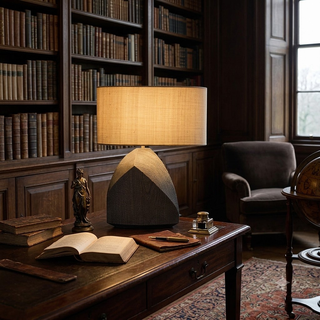 The Kuro Stone™ Sculptural Table Lamp Modern Organic Lighting for Quiet Luxury Interiors