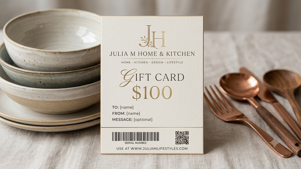 Gift Card by Julia M Home & Kitchen