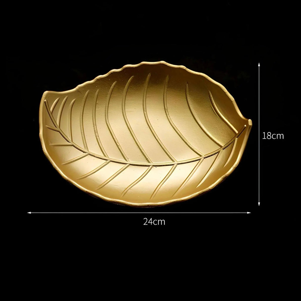 Golden Pineapple Leaf Serving Tray - Versatile Nordic Decor Organizer - Julia M LifeStyles