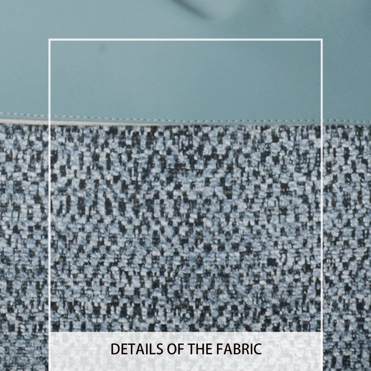 Light Luxury High-end Geometric Pattern Blue Fabric with Metal Buckle Fabric and Metal Buckle Long Home Decoration Pillowcase Julia M LifeStyles