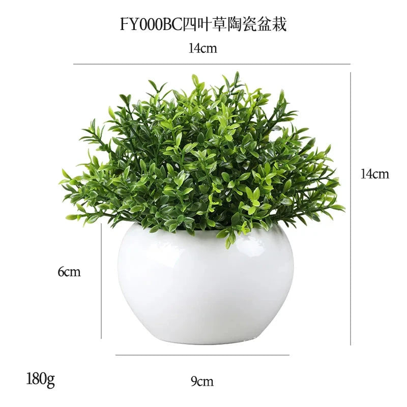 DS Artificial Plants Potted Greenery Green Grass Plastic Faux Topiary Shrubs for Bathroom Home Kitchen Office Farmhouse Decor Julia M LifeStyles