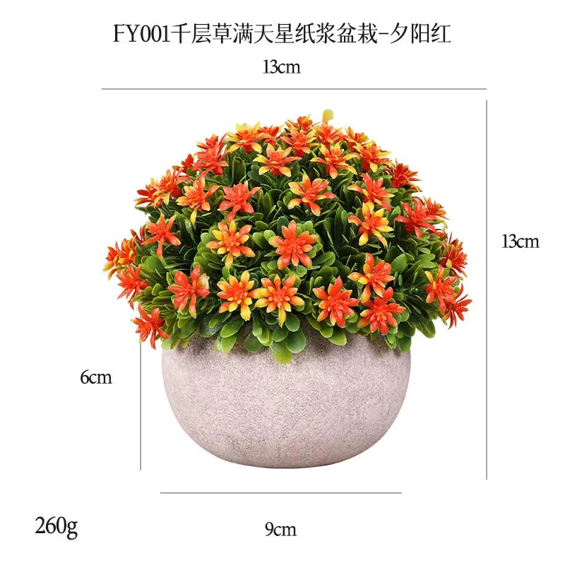 DS Artificial Plants Potted Greenery Green Grass Plastic Faux Topiary Shrubs for Bathroom Home Kitchen Office Farmhouse Decor Julia M LifeStyles