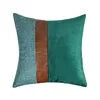 Cotton Linen Velvet Patchwork Faux Leather Pillow Cover Modern Farmhouse Decor Accent Cushion Case Decorative Throw Pillowcase Julia M LifeStyles