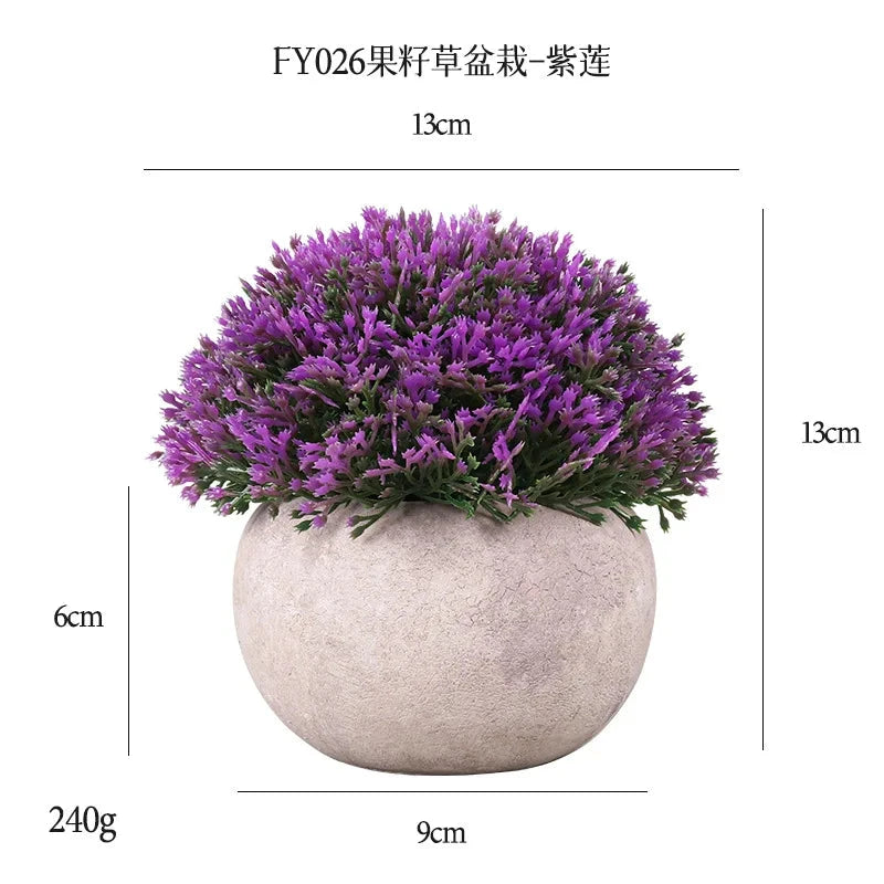 DS Artificial Plants Potted Greenery Green Grass Plastic Faux Topiary Shrubs for Bathroom Home Kitchen Office Farmhouse Decor Julia M LifeStyles