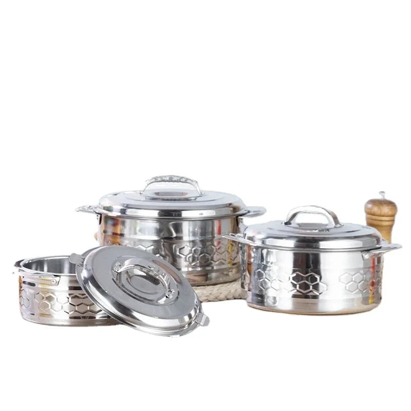 Food Keep Warm Stainless Steel Container 3Pcs Casserole Sets Insulated Food Warmer Casserole Food Container Julia M LifeStyles