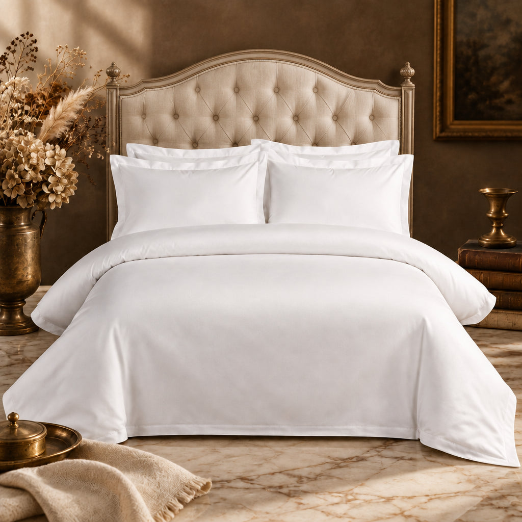 Hotel White Cotton Bedding Set | Julia M Haus