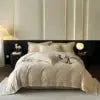 Autumn and Winter Class a Long-staple Cotton Thickened Brushed Duvet Cover Bed Sheets Four-piece Set Embroidered Bedding Set Julia M LifeStyles