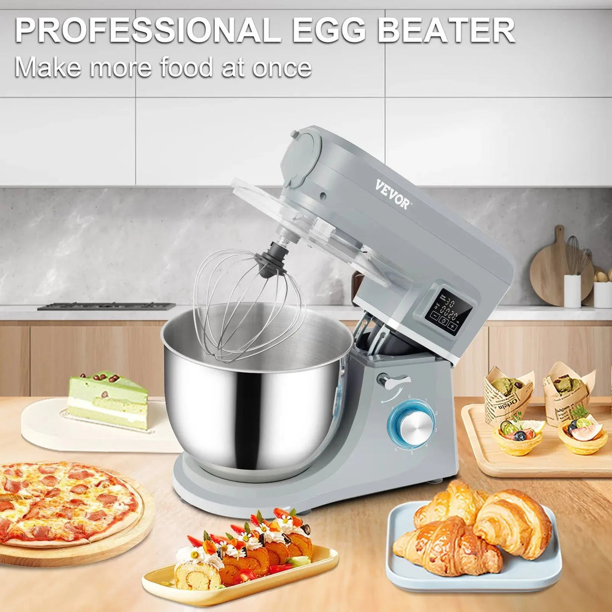 VEVOR 5-in-1 660W Tilt-Head Electric Food Mixer with 7.4 Qt Bowl Julia M LifeStyles