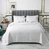 Handmade Bedding Quilts Embroidery Flower 100% Cotton Queen King Size Stitching Patchwork Bedspread 3pcs Quilt Set Julia M LifeStyles